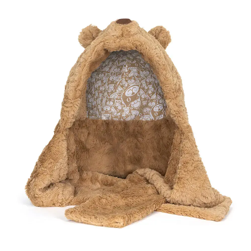 Jellycat Bartholomew Bear Bundlesnug Hood 
